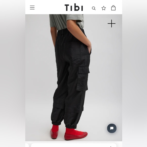 Tibi crispy nylon wilt jogger -M - Picture 6 of 7